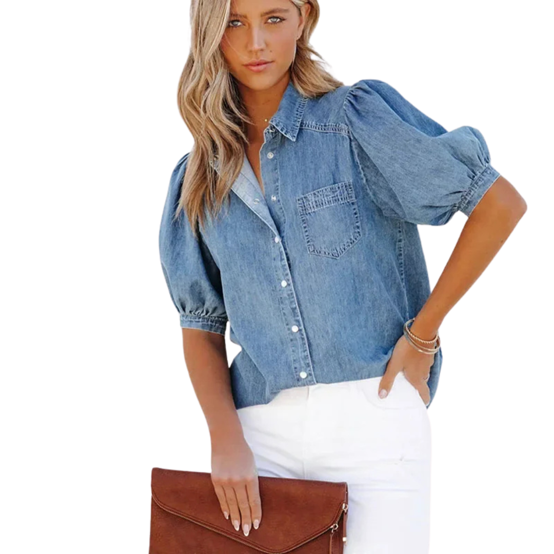 Revere™ | Casual Denim Blouses