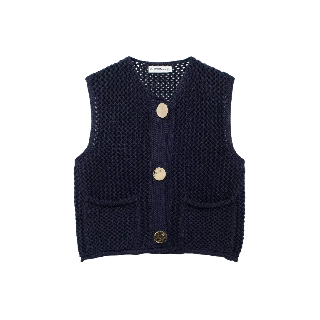 Revere™ l The Eleanor Knitted Button Vest