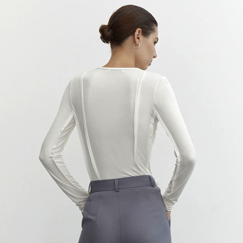 Revere™ l The Elise Seam Detail Long Sleeve Top