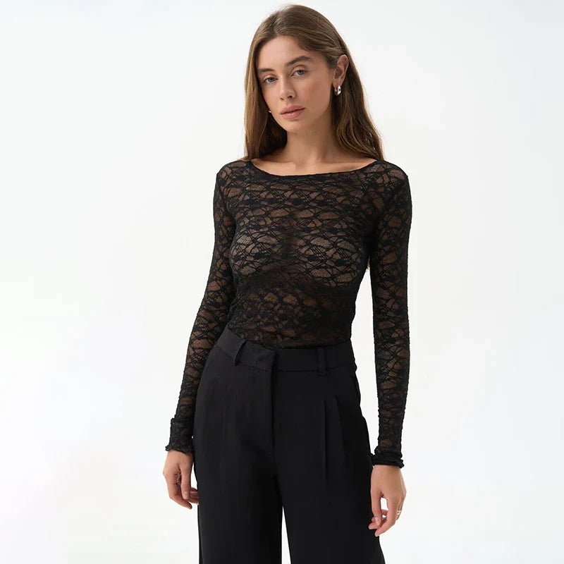 Revere™l The Camille Sheer Lace Top