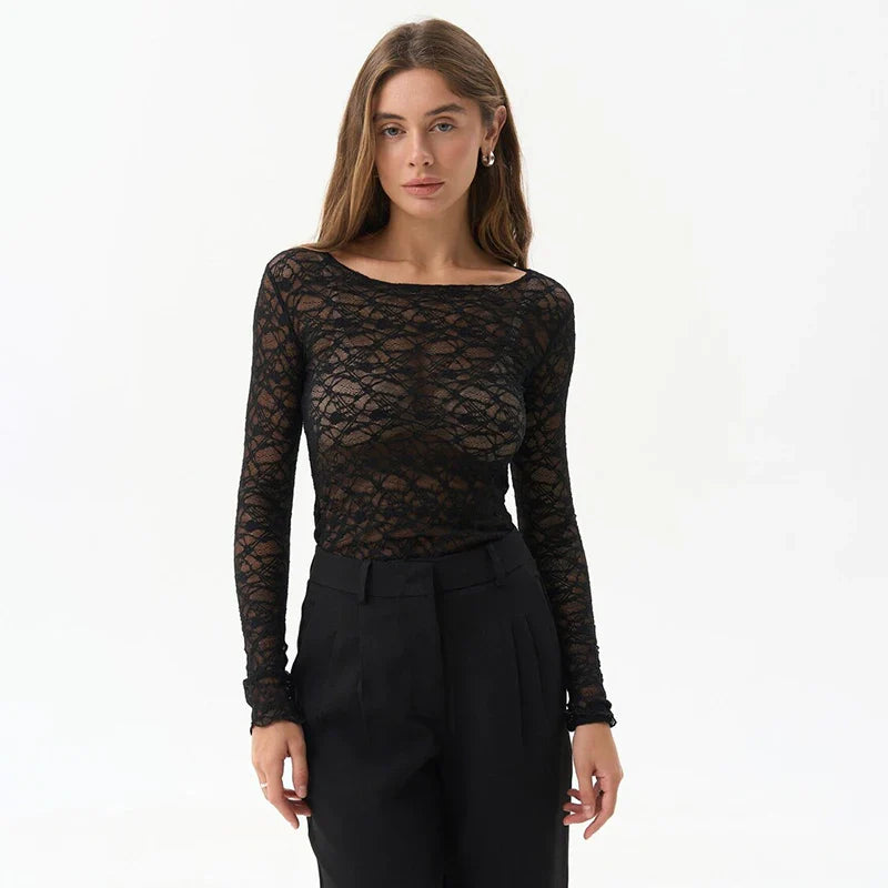 Revere™l The Camille Sheer Lace Top