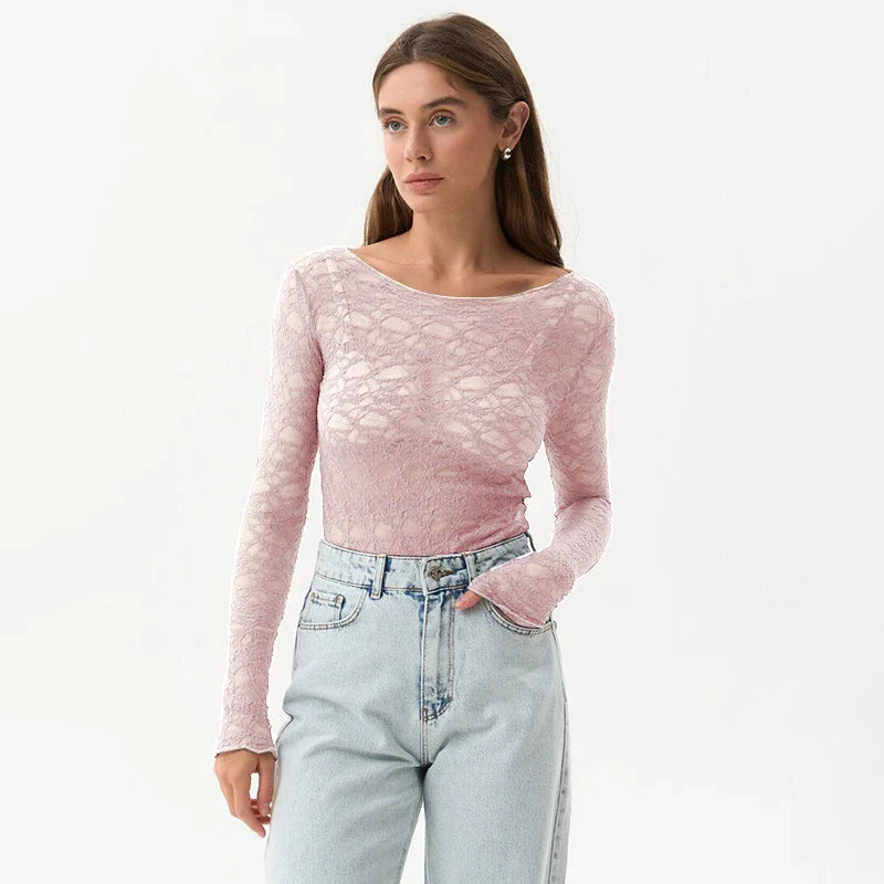 Revere™l The Camille Sheer Lace Top