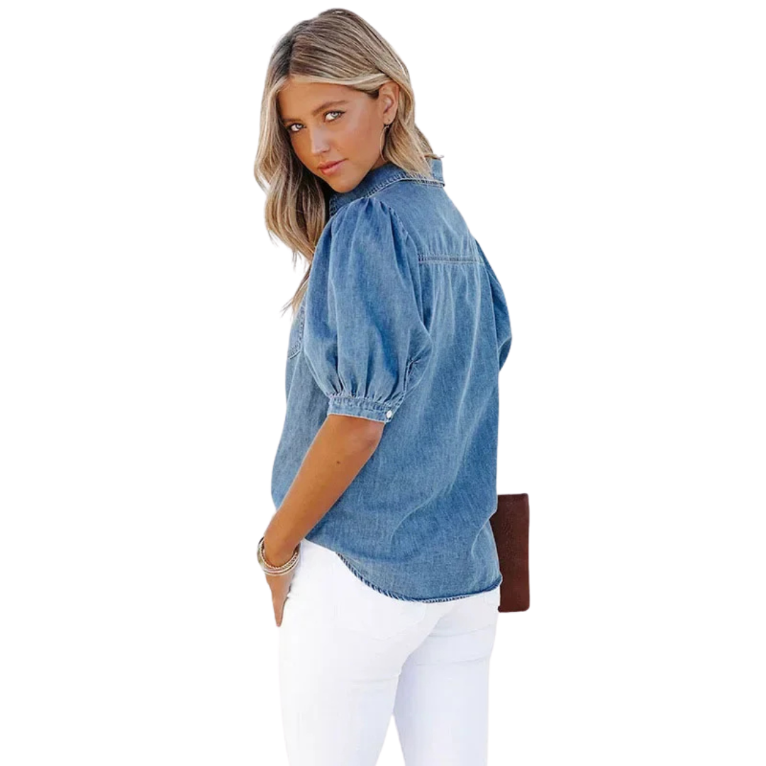 Revere™ | Casual Denim Blouses